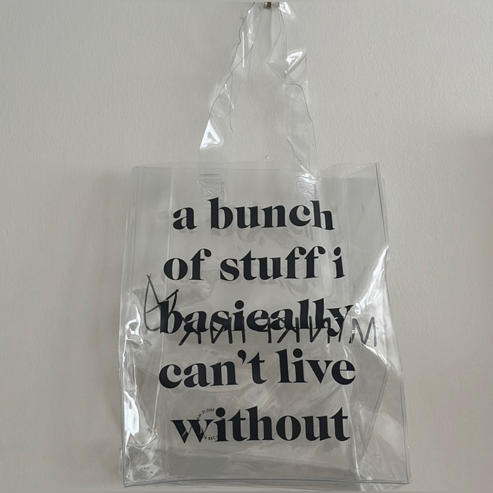MINKPINK Clear Shoulder Bag “A Bunch of Stuff I Basically Can’t Live Without”